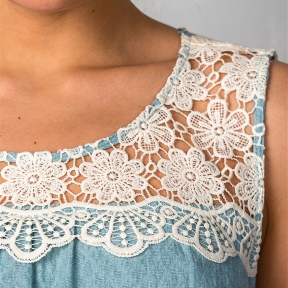 Dress Tunic SEAFOAM BLUE TUNIC DRESS - Picture 4 of 8